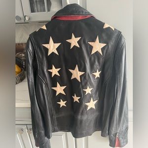 Mauritius Vegan Leather Moto Jacket NWT size L slim fit.  Never worn.
